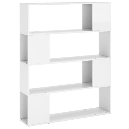 Libreria/Divisorio Bianco Lucido 100x24x124 cm
