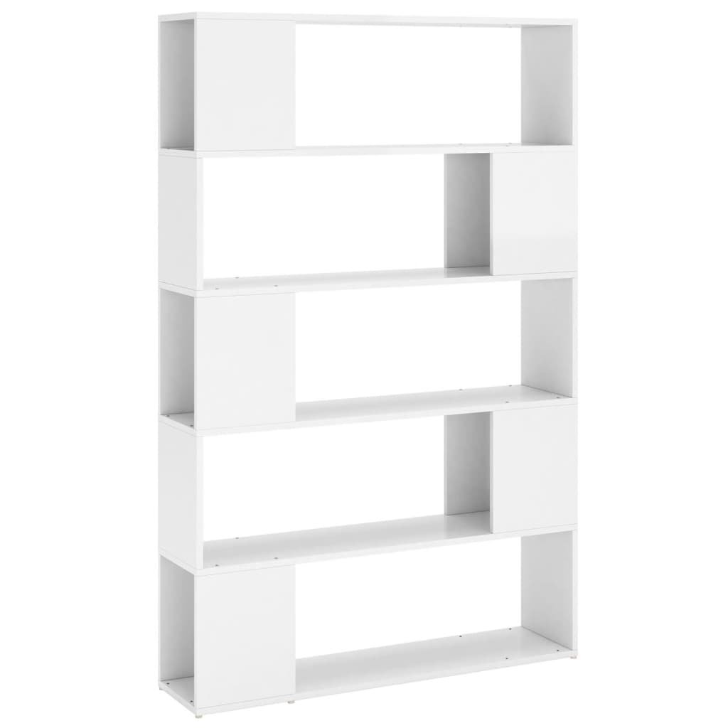 Libreria/Divisorio Bianco Lucido in Legno Multistrato
