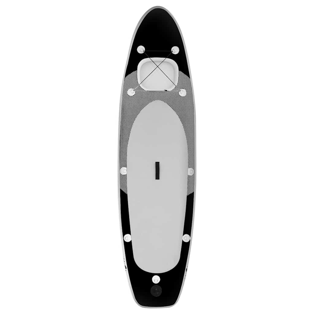 Set Tavola da SUP Gonfiabile Nero 360x81x10 cm