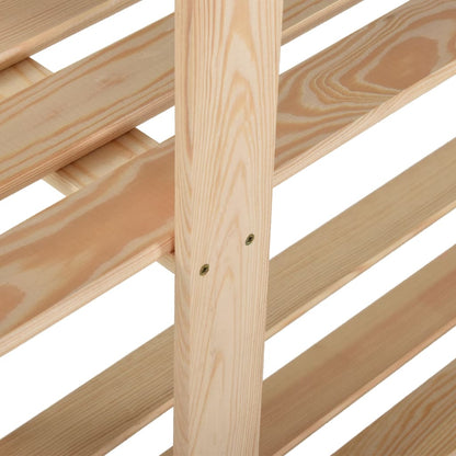 Scaffale a 5 Livelli 170x28,5x170 cm in Legno Massello di Pino
