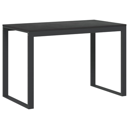Scrivania per Computer Nera 110x60x73 cm in Legno Multistrato
