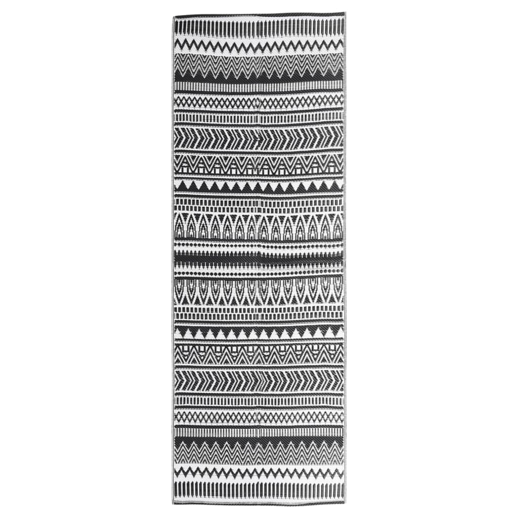 Tappeto per Esterno ARAKIL Nero 80x250 cm in PP