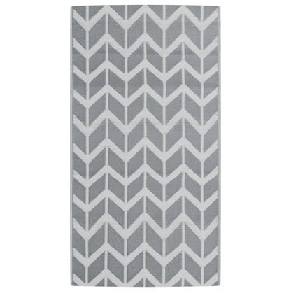 Tappeto da Esterni ARAKIL Grigio 80x150 cm in PP