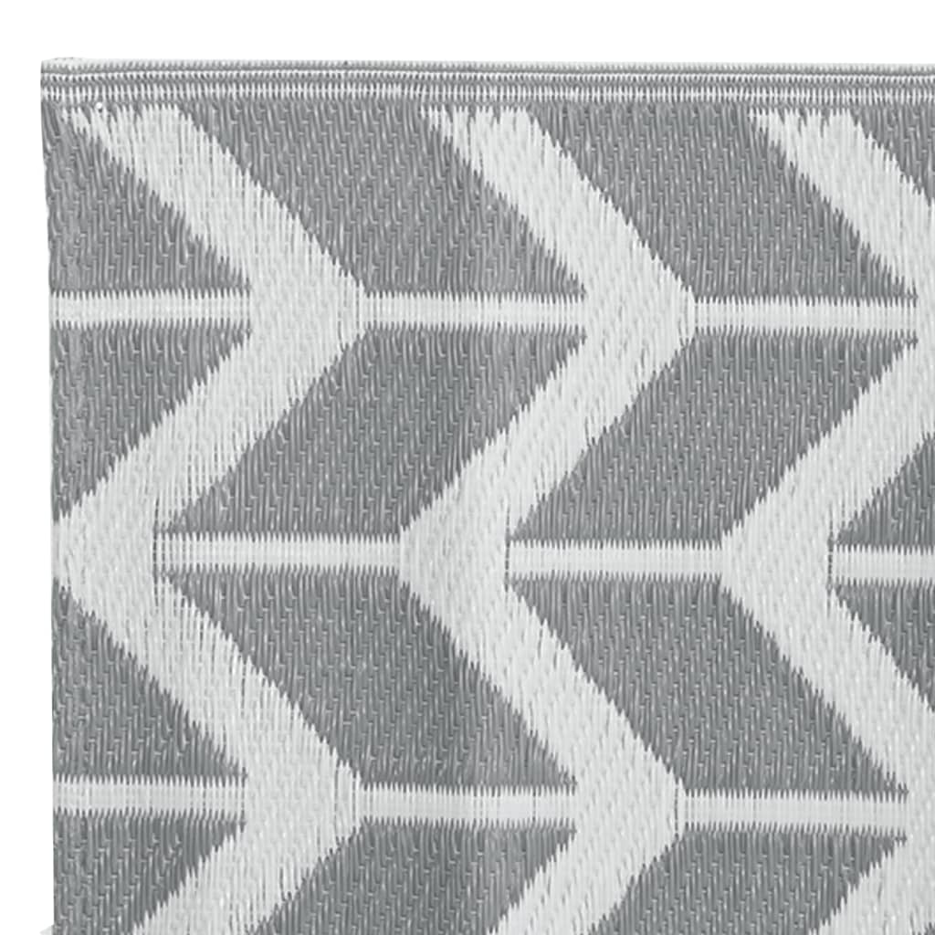 Tappeto da Esterni ARAKIL Grigio 80x150 cm in PP