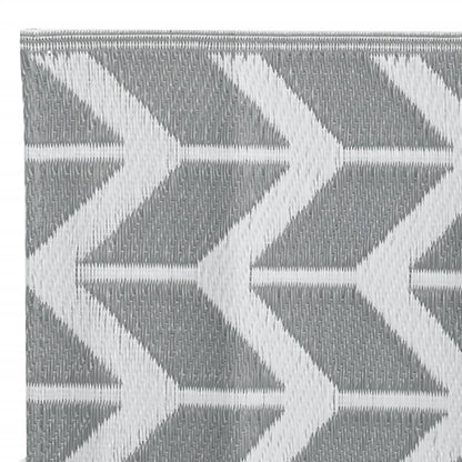 Tappeto da Esterni ARAKIL Grigio 80x250 cm in PP