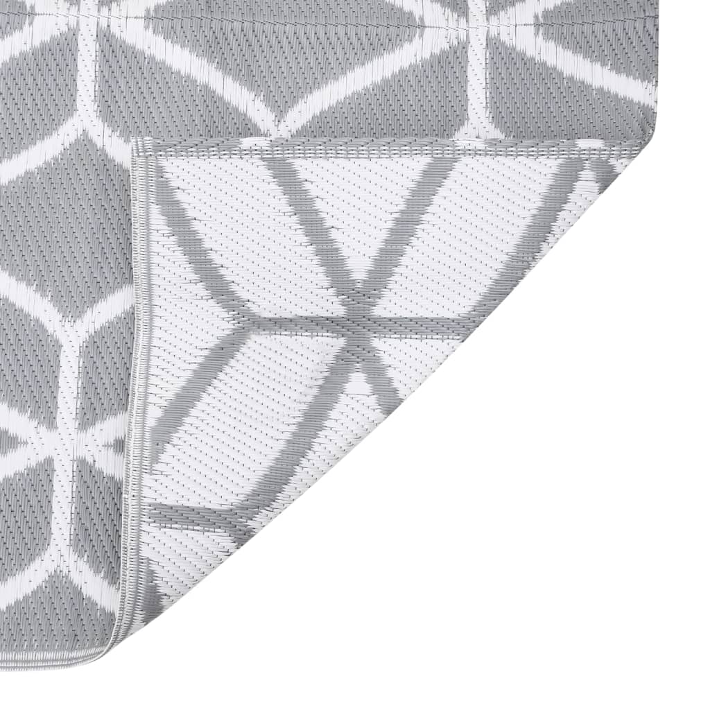 Tappeto per Esterni ARAKIL Grigio 80x250 cm in PP