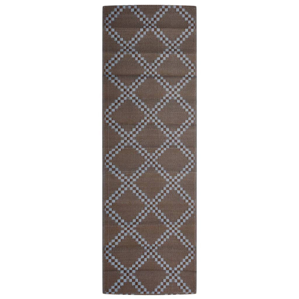 Tappeto da Esterno ARAKIL Marrone 80x250 cm in PP