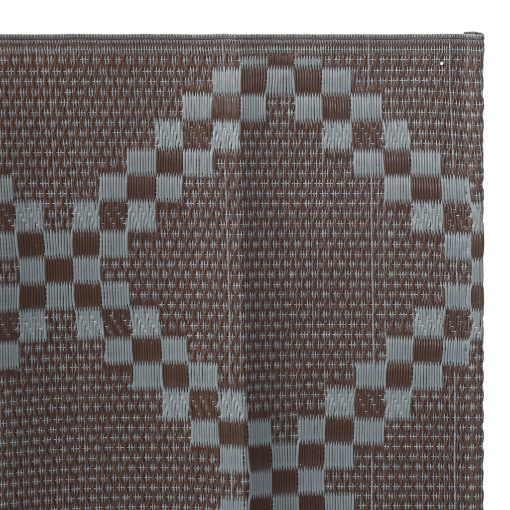 Tappeto da Esterno ARAKIL Marrone 80x250 cm in PP