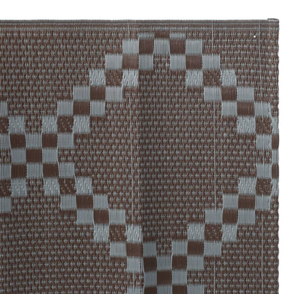 Tappeto da Esterno ARAKIL Marrone 80x250 cm in PP
