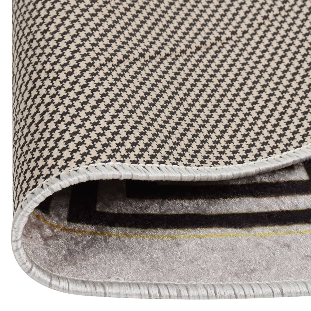 Tappeto Lavabile ?120 cm Beige Chiaro Antiscivolo