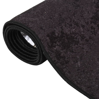 Tappeto Lavabile 80x300 cm Antracite Antiscivolo