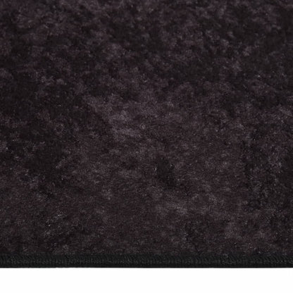 Tappeto Lavabile 80x300 cm Antracite Antiscivolo