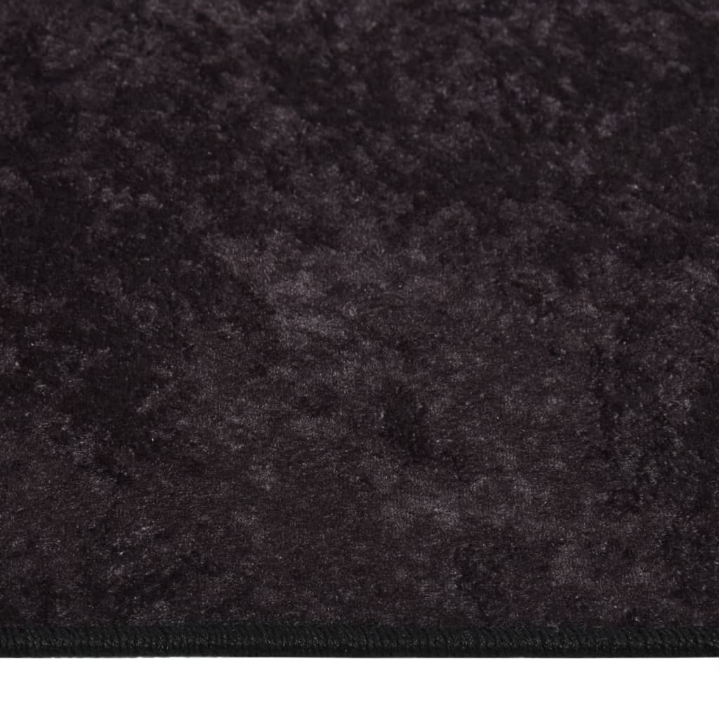 Tappeto Lavabile 190x300 cm Antracite Antiscivolo