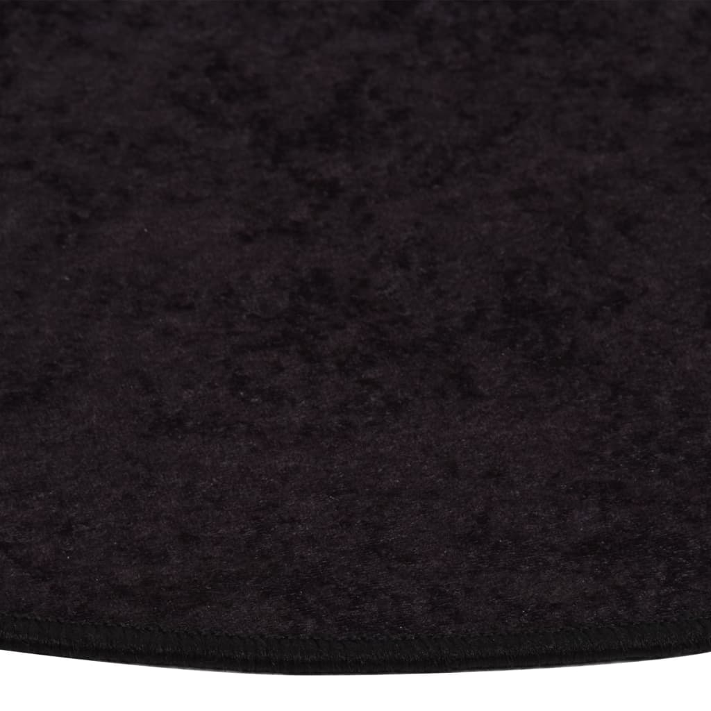 Tappeto Lavabile ?120 cm Antracite Antiscivolo
