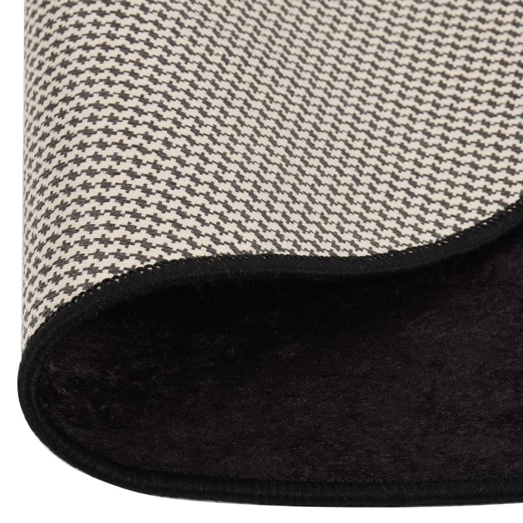 Tappeto Lavabile ?120 cm Antracite Antiscivolo