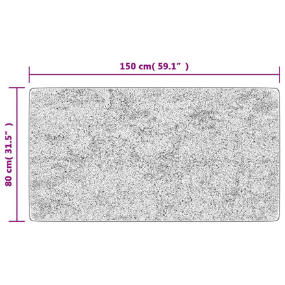 Tappeto Lavabile 80x150 cm Grigio