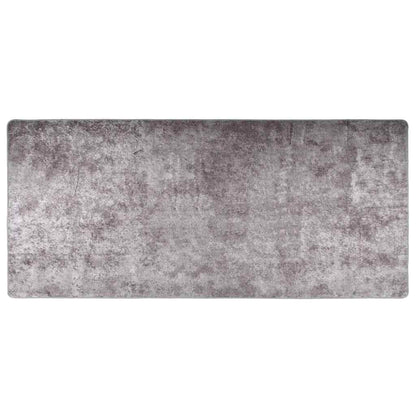 Tappeto Lavabile 80x300 cm Grigio