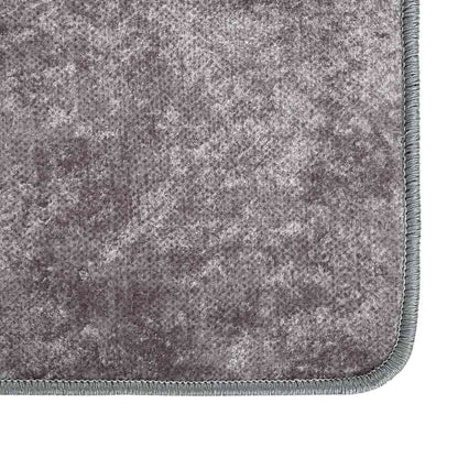 Tappeto Lavabile 80x300 cm Grigio