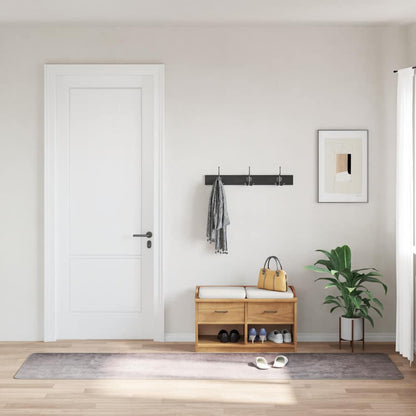 Tappeto Lavabile 80x300 cm Grigio