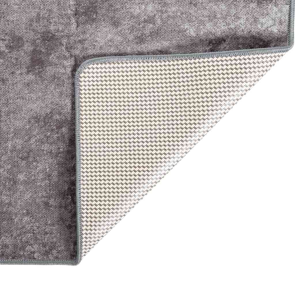 Tappeto Lavabile 120x180 cm Grigio