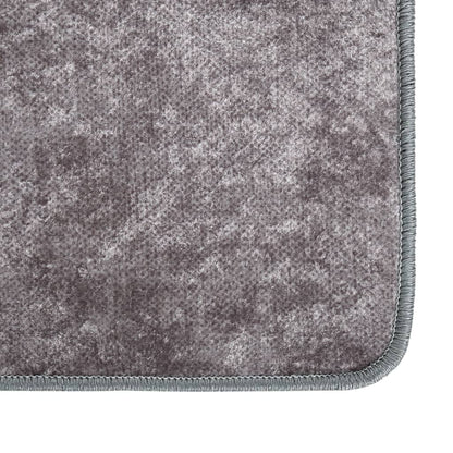 Tappeto Lavabile 120x180 cm Grigio Antiscivolo
