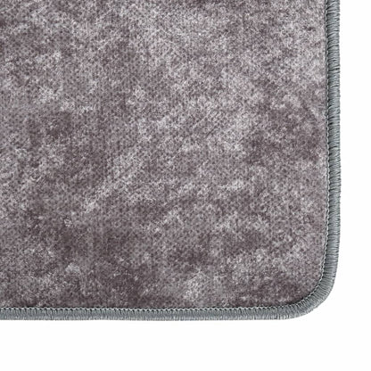 Tappeto Lavabile 190x300 cm Grigio Antiscivolo