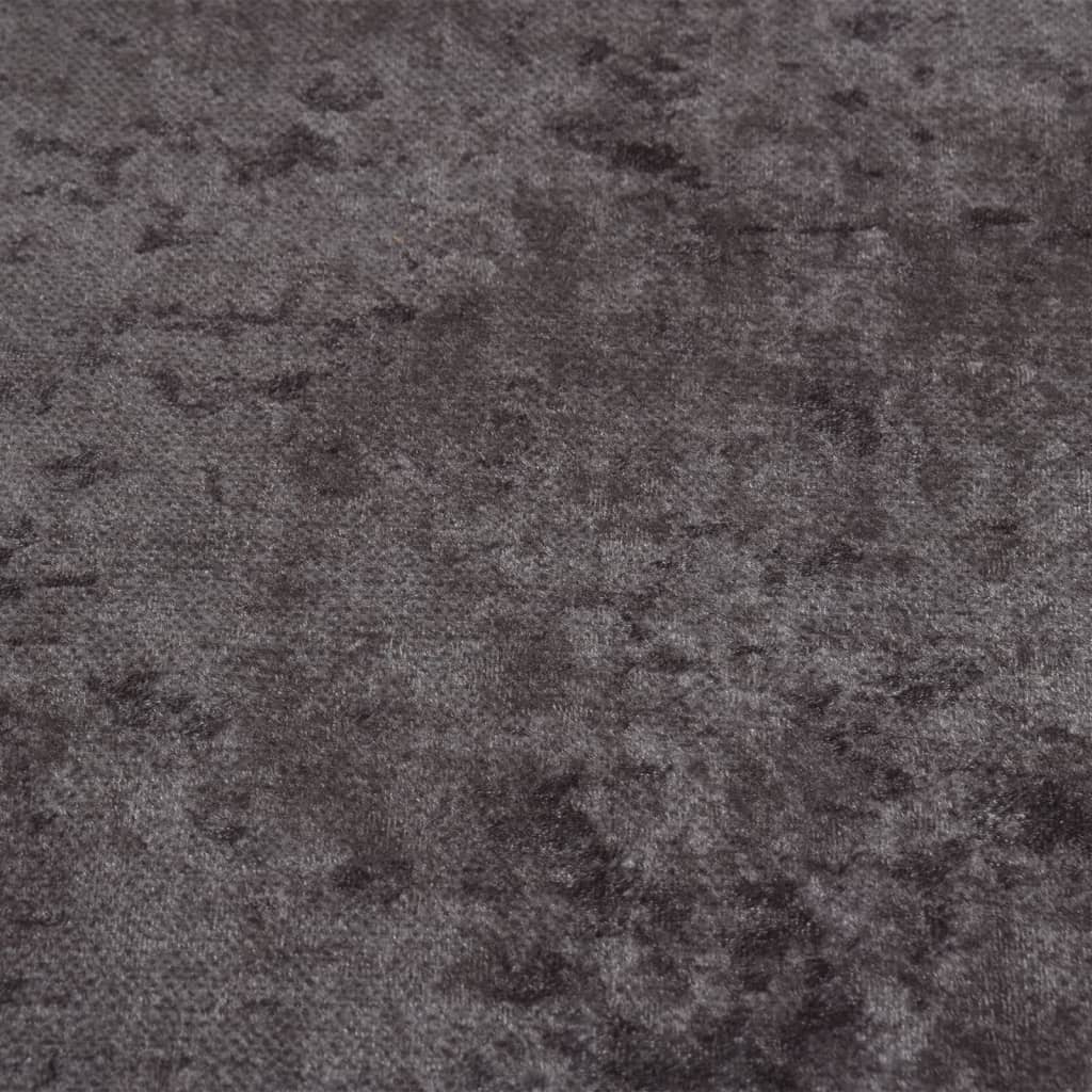 Tappeto Lavabile ?120 cm Grigio Antiscivolo
