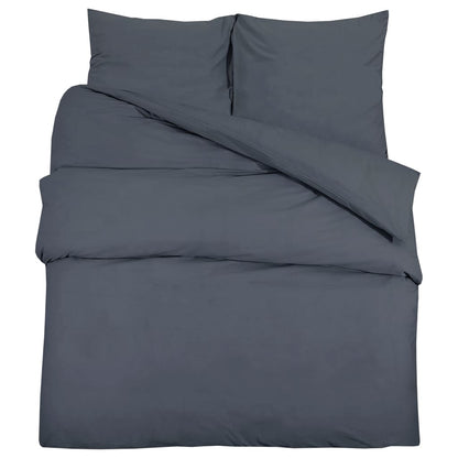 Set Copripiumino Antracite 155x220 cm in Cotone
