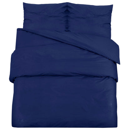 Set Copripiumino Blu Marino 240x220 cm in Cotone