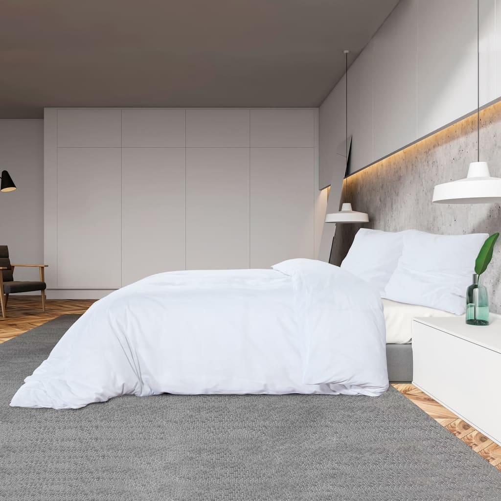 Set Copripiumino Bianco 200x220 cm in Cotone