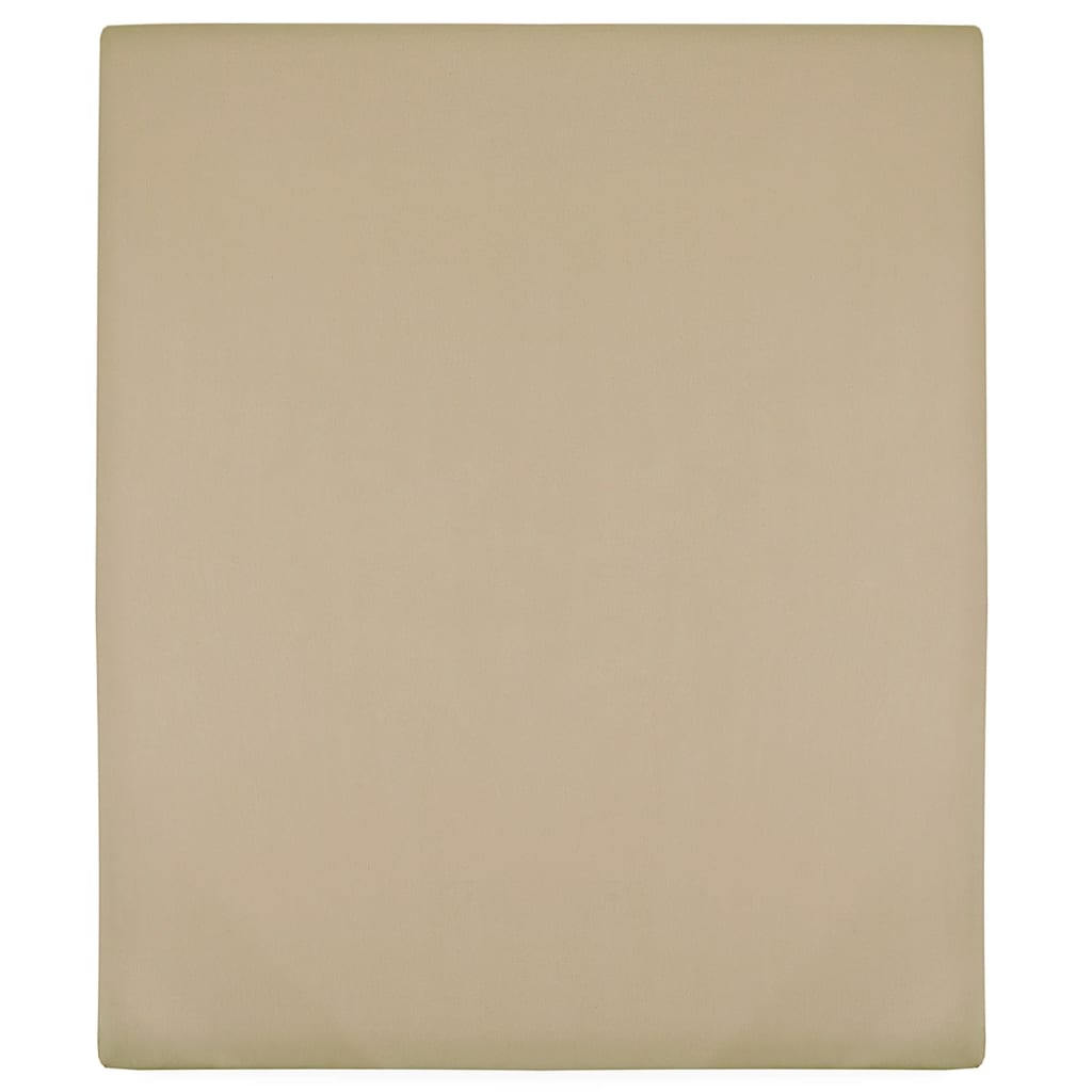 Lenzuolo con Angoli Jersey Tortora 160x200 cm Cotone