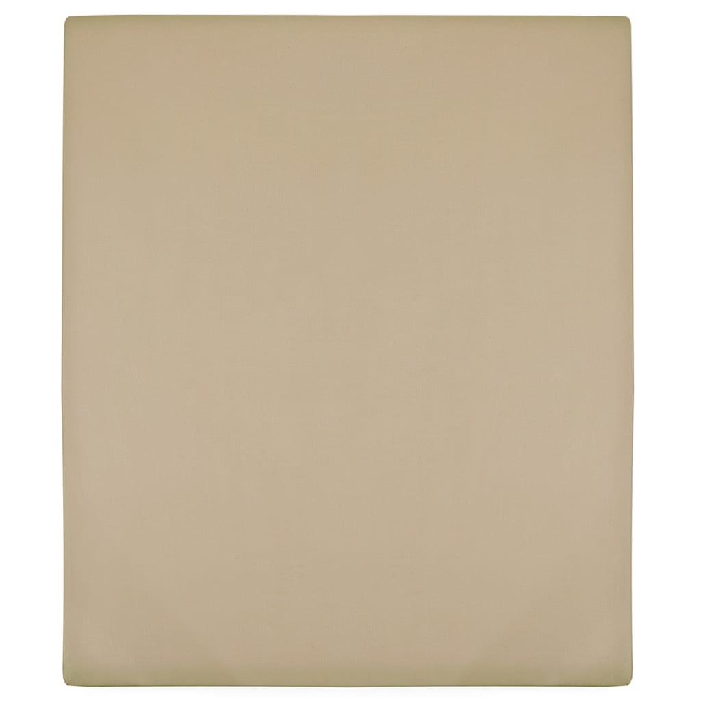 Lenzuolo con Angoli Jersey Tortora 180x200 cm Cotone