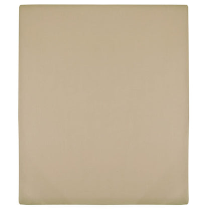 Lenzuola con Angoli Jersey 2pz Tortora 180x200 cm Cotone