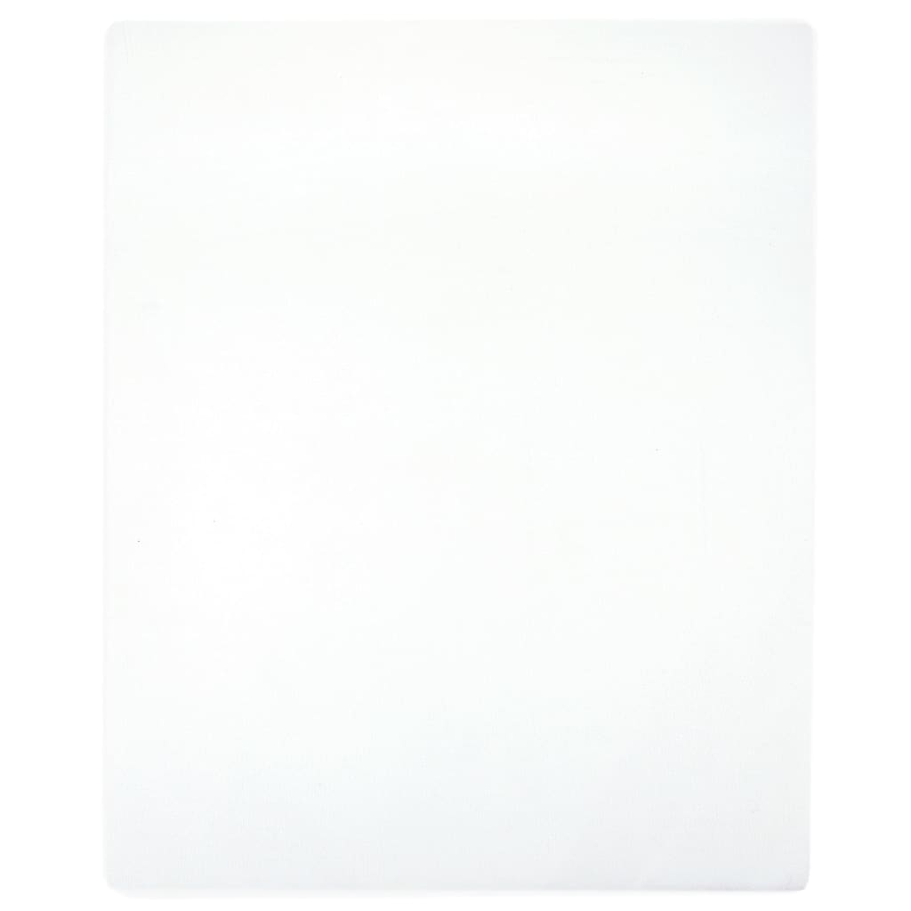 Lenzuola con Angoli Jersey 2pz Bianche 180x200 cm Cotone