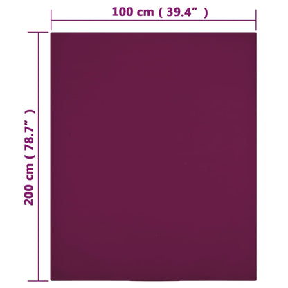 Lenzuola con Angoli Jersey 2pz BordÃ² 100x200 cm Cotone