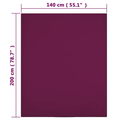Lenzuolo con Angoli Jersey BordÃƒÂ² 140x200 cm Cotone