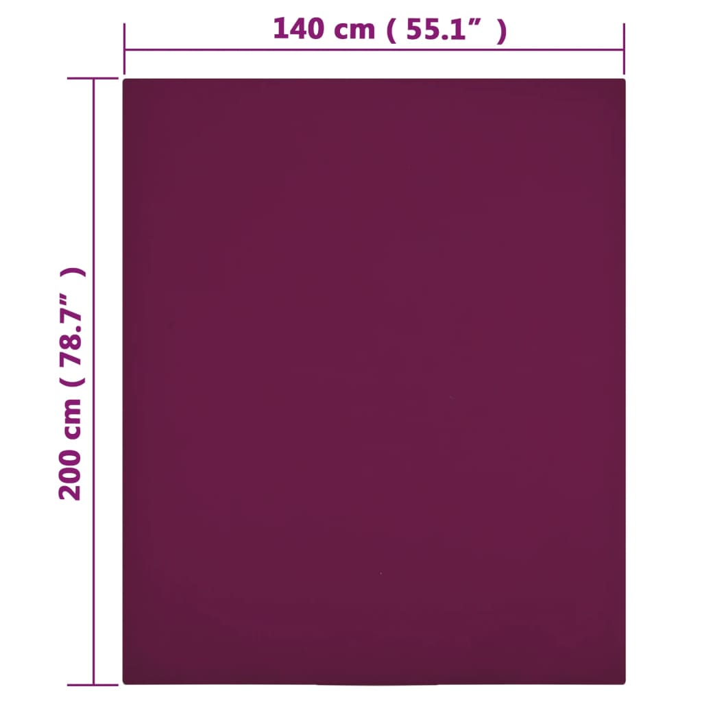 Lenzuola con Angoli Jersey 2pz BordÃƒÂ² 140x200 cm Cotone