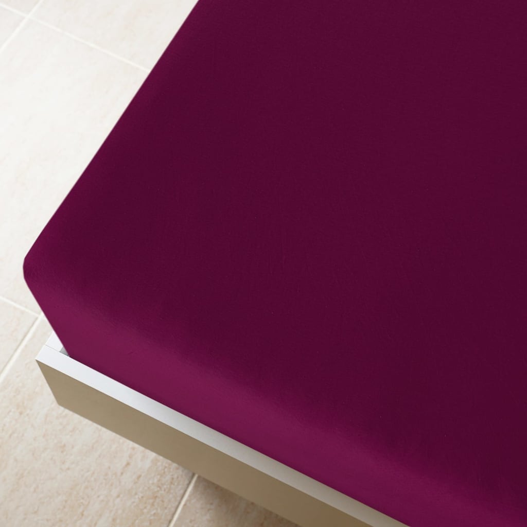 Lenzuola con Angoli Jersey 2pz BordÃ² 180x200 cm Cotone