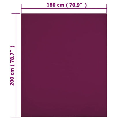 Lenzuola con Angoli Jersey 2pz BordÃ² 180x200 cm Cotone