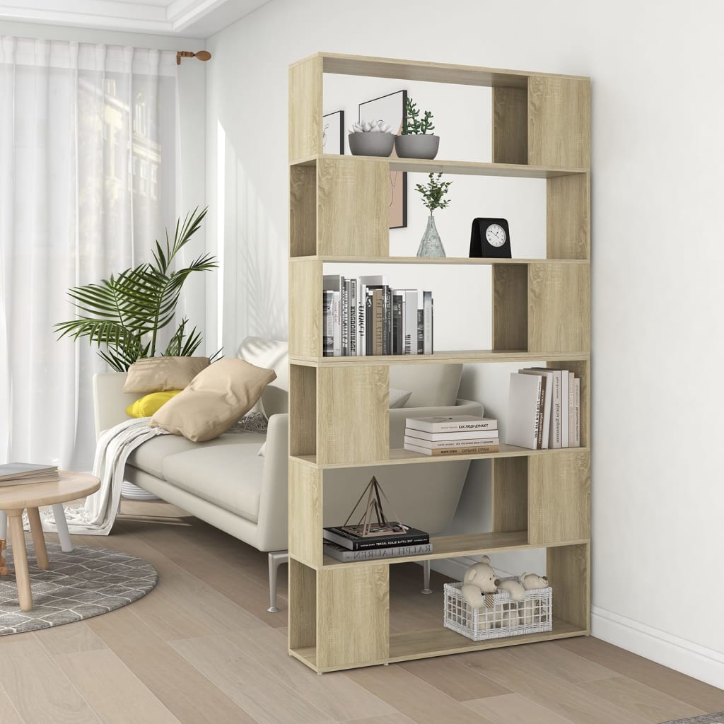 Libreria/Divisorio Stanza Rovere Sonoma 100x24x188 cm
