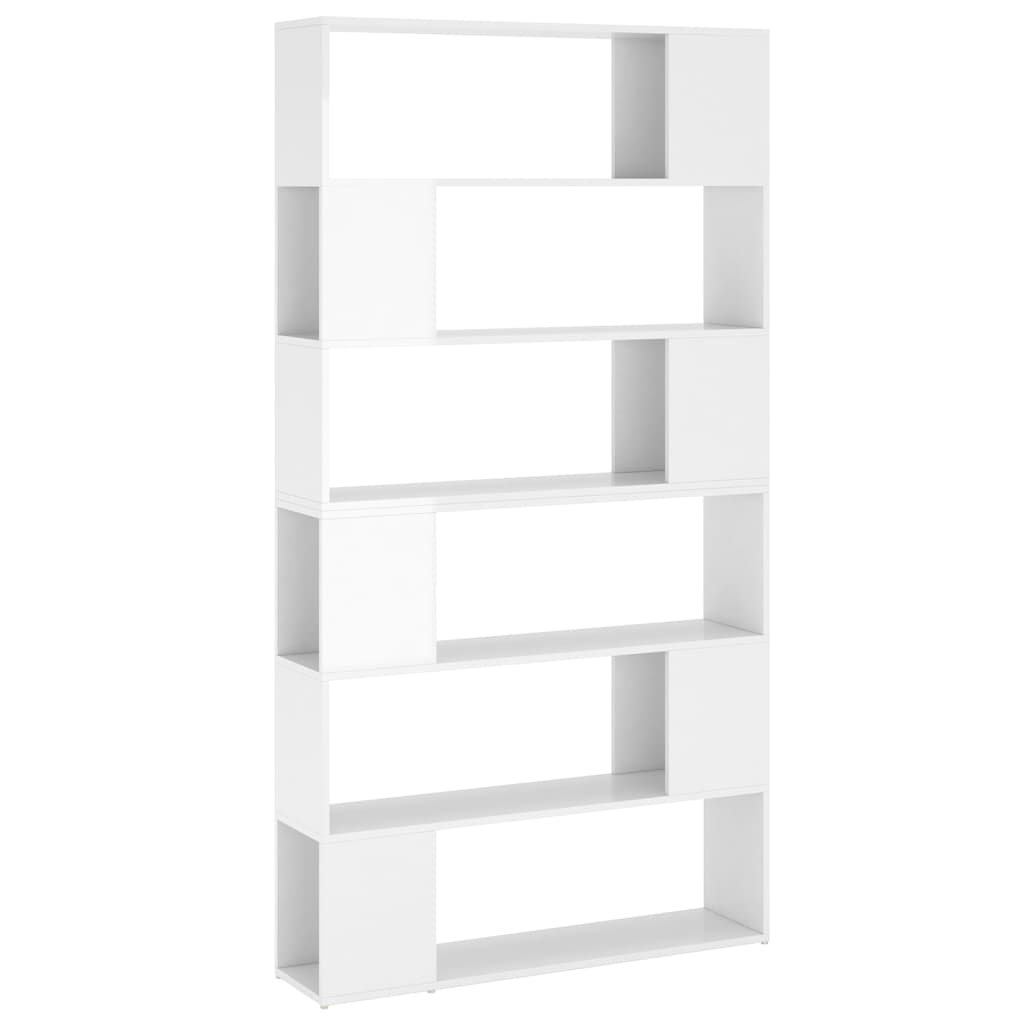 Libreria/Divisorio Stanza Bianco Lucido 100x24x188 cm