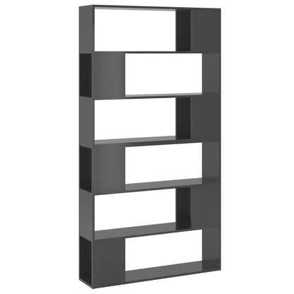 Libreria/Divisorio Stanza Grigio Lucido 100x24x188 cm