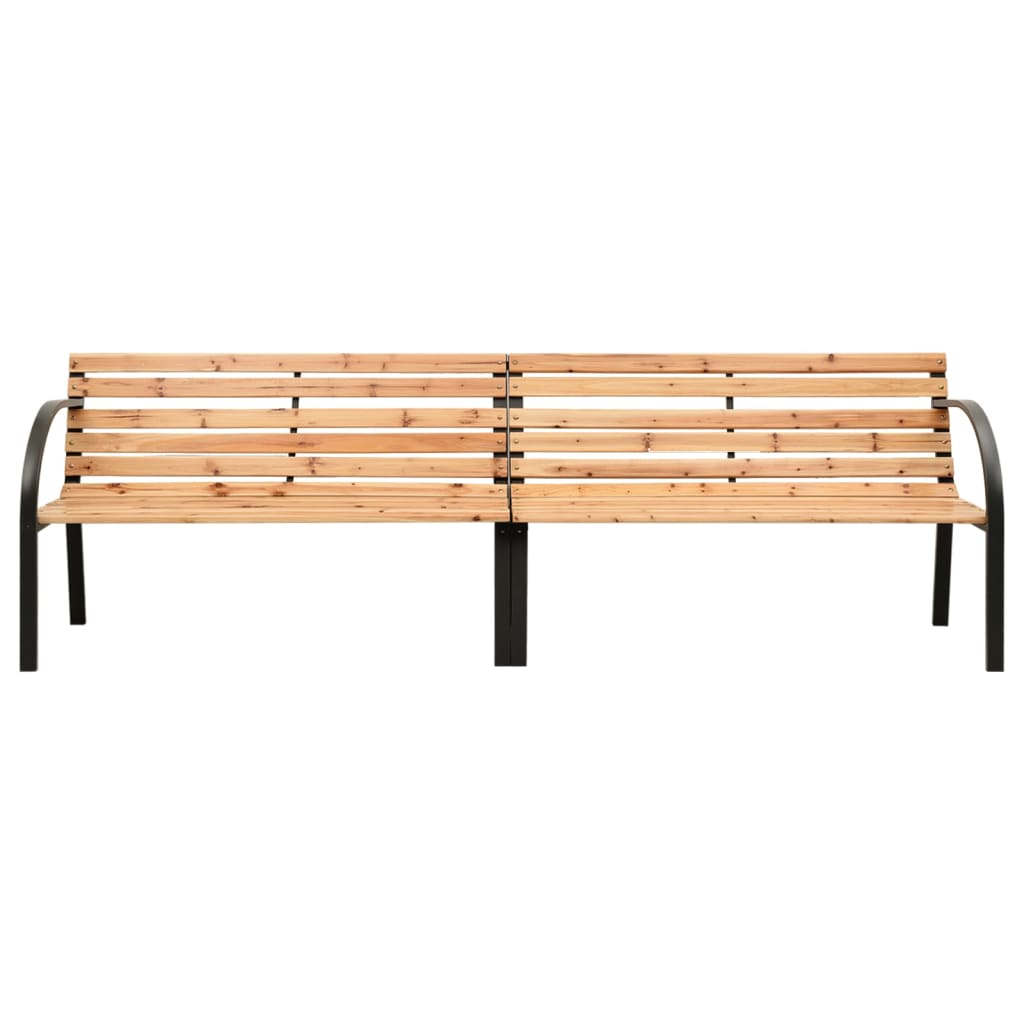 Panca da Giardino Doppia 241 cm in Legno di Abete Cinese
