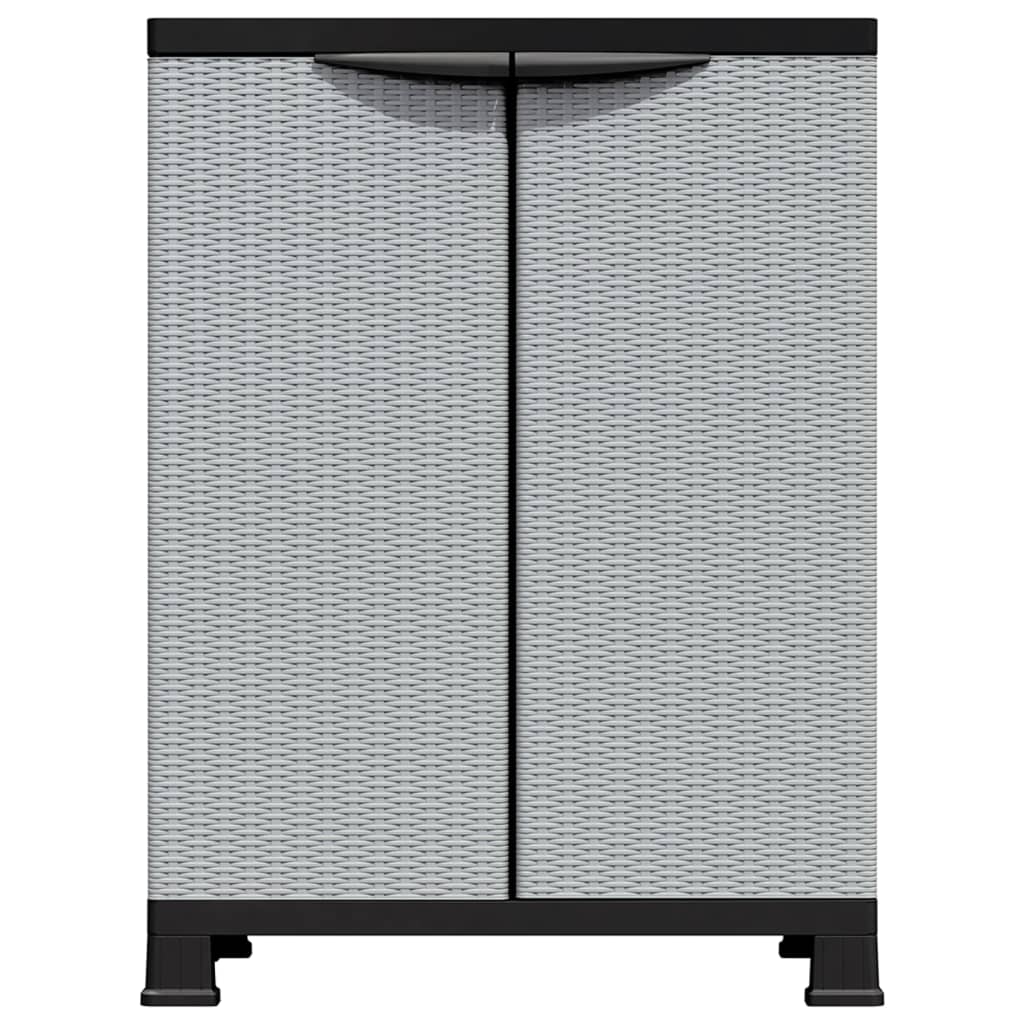 Armadietto in Plastica 68x39x92 cm Design Rattan