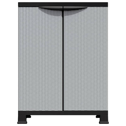 Armadietto in Plastica 68x39x92 cm Design Rattan