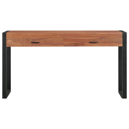 Scrivania con 2 Cassetti 120x40x75 cm in Legno Massello di Teak