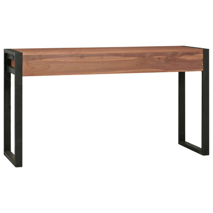 Scrivania con 2 Cassetti 120x40x75 cm in Legno Massello di Teak