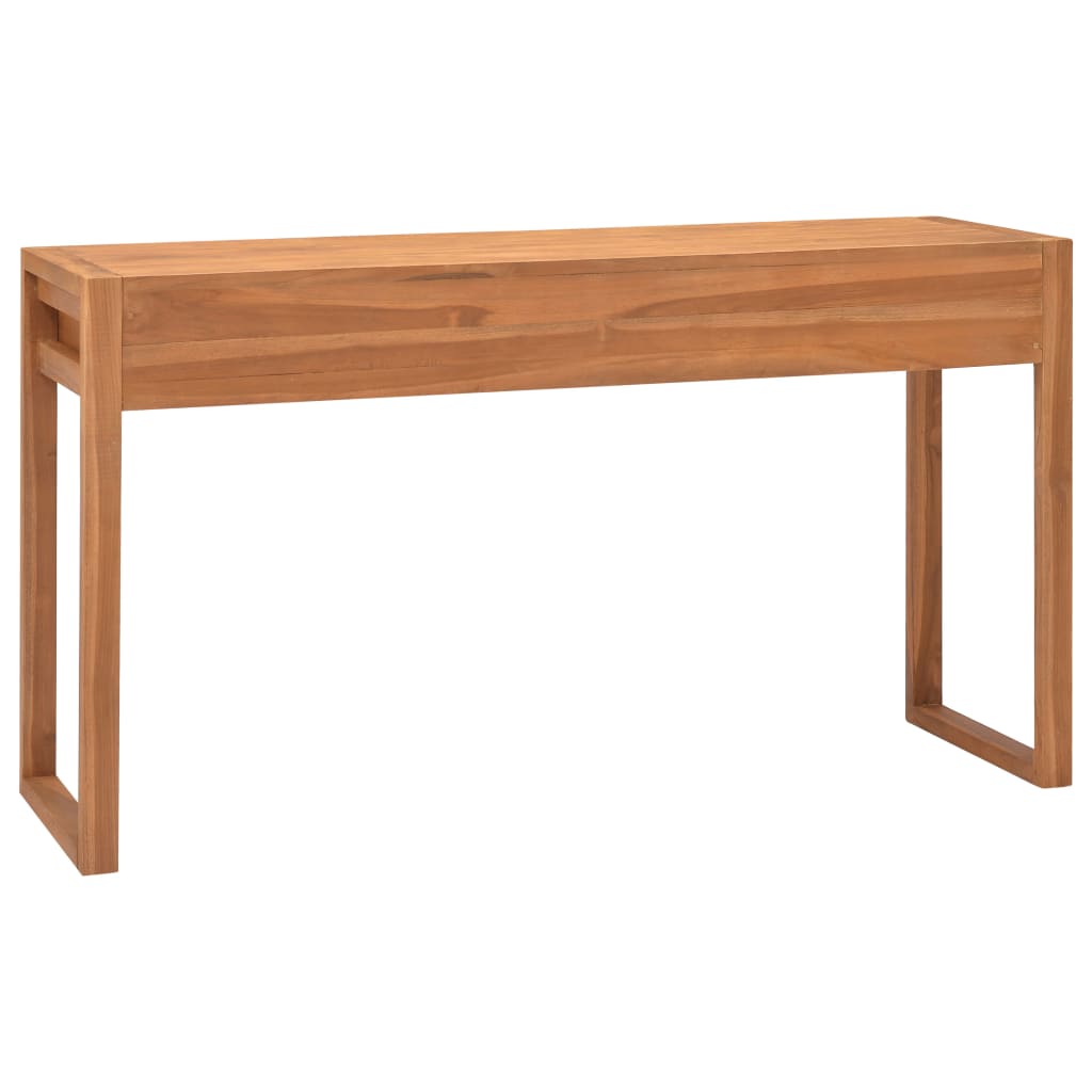 Scrivania con 2 Cassetti 120x40x75 cm in Legno Massello di Teak