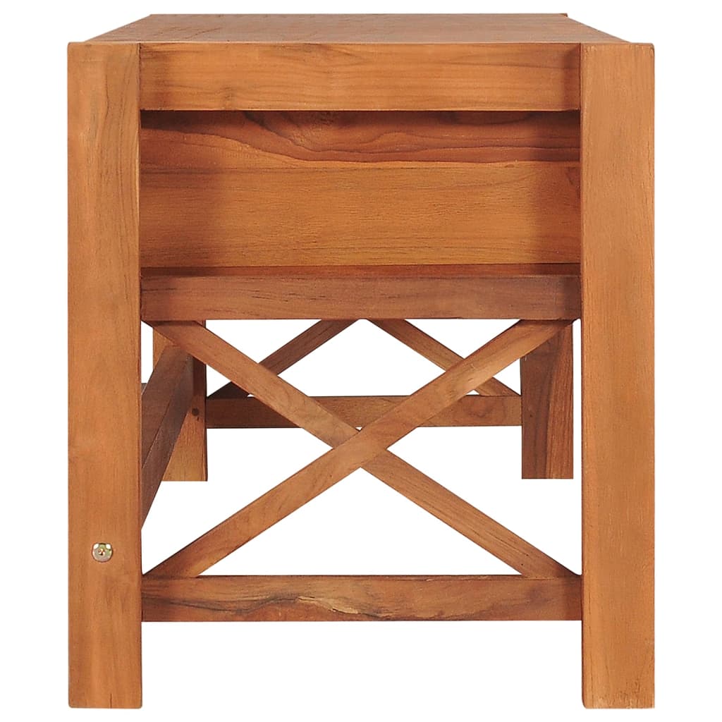 Mobile TV con Cassetti 120x40x45 cm in Legno Massello di Teak