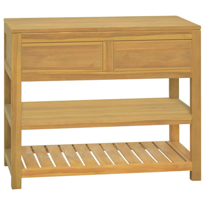 Mobile da Bagno 90x45x75 cm in Legno Massello di Teak